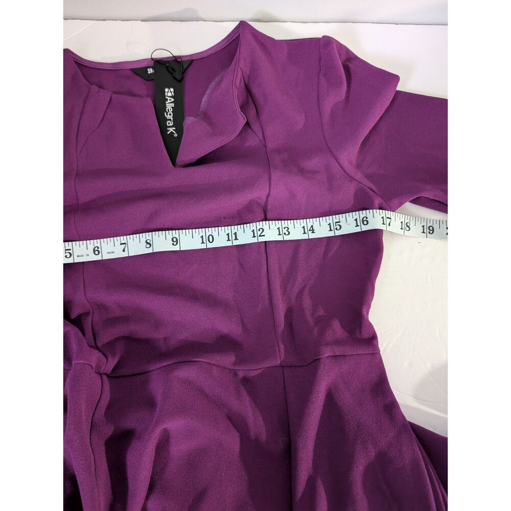 Women's A-Line Dress -Allegra K- Size S Purple - Picture 7 of 10
